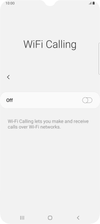 Press the indicator to turn the function on or off.