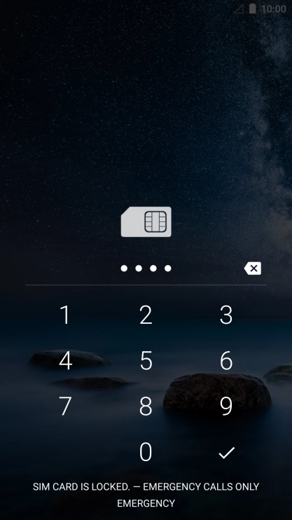 If you're asked to key in your PIN, do so and press the confirm icon.