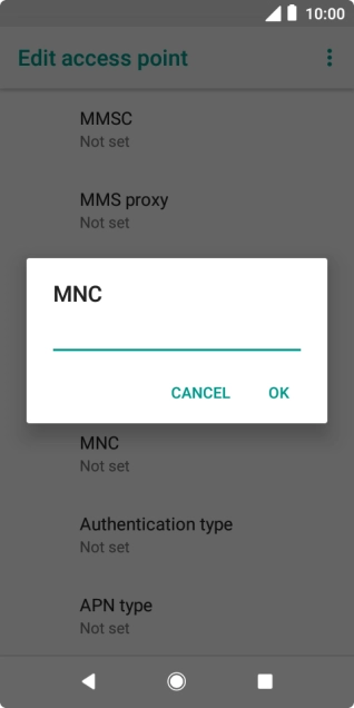 Key in 03 and press OK.
