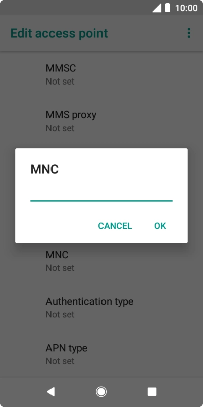 Key in 03 and press OK.
