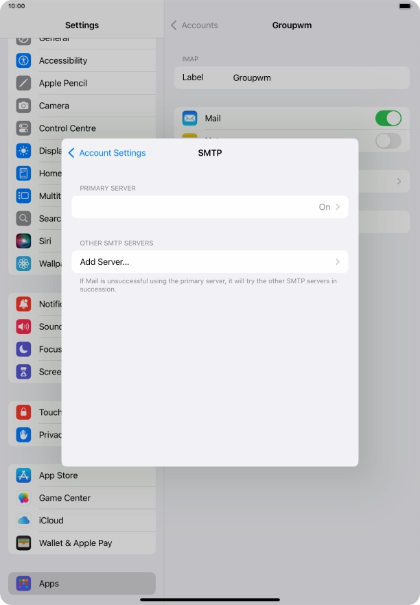 Press the field below 