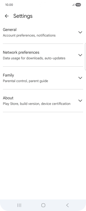 Press Network preferences.