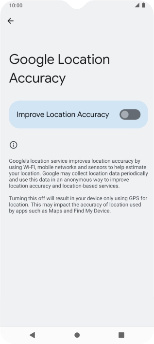 If you press the indicator next to 
