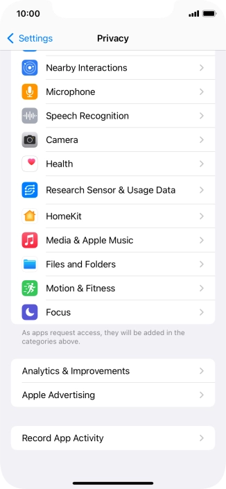 Press Record App Activity.