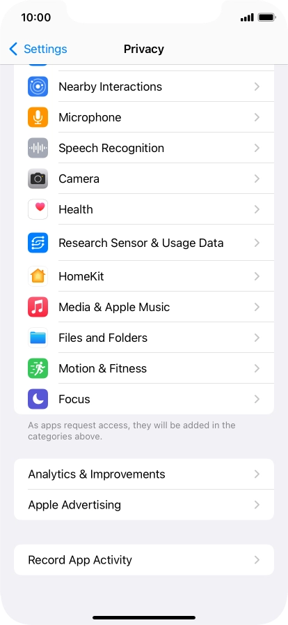 Press Record App Activity.