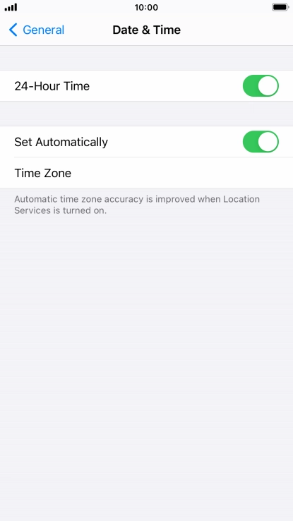 Press the Home key to return to the home screen.