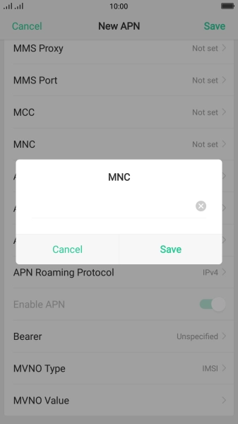 Key in 03 and press Save.
