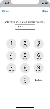 Key in your PIN and press Done.