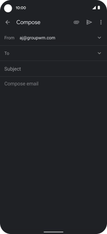 Press To and key in the first letters of the recipient's name.