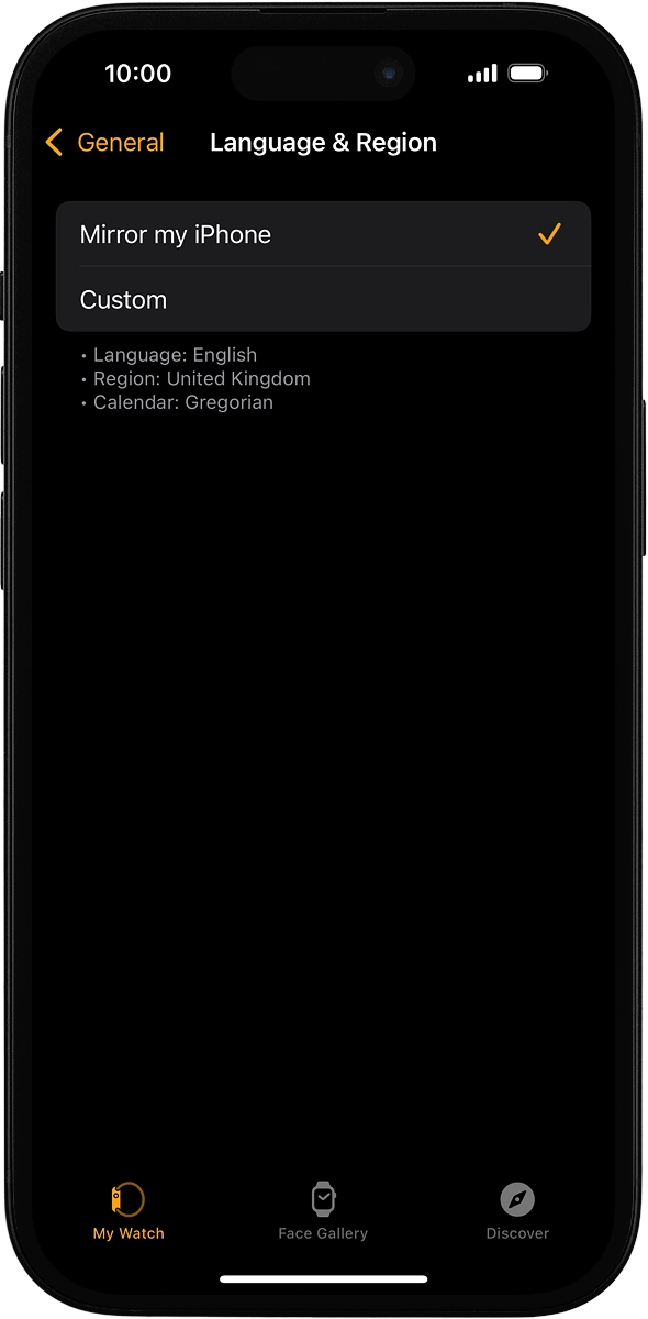 On your phone: Press Custom.