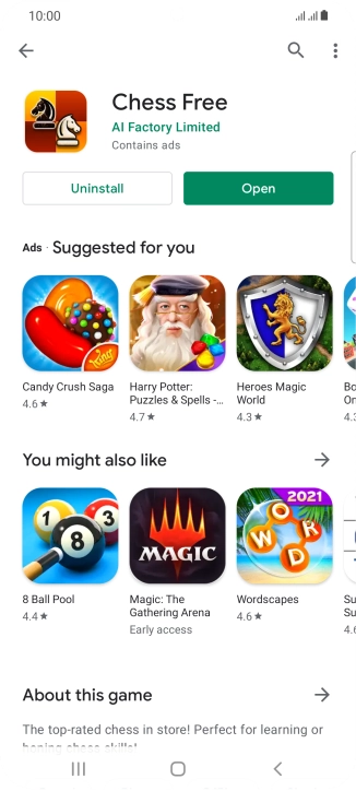 Press the Home key to return to the home screen.