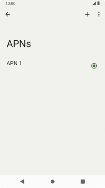 Press the new data connection icon.