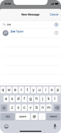 Press the required contact.