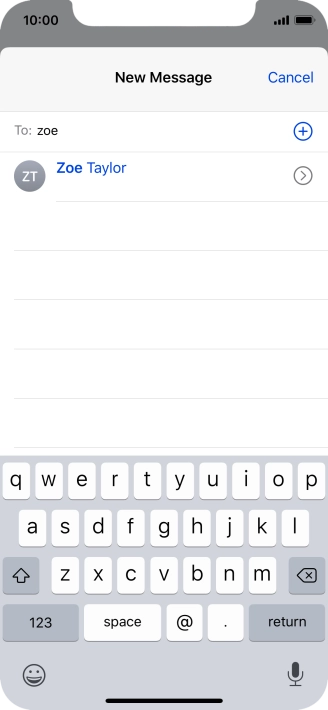 Press the required contact.