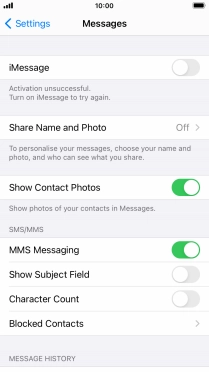 Press the Home key to return to the home screen.