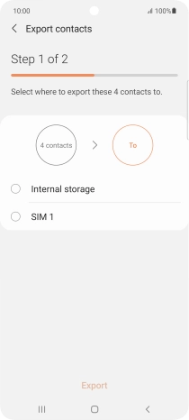 Press the name of the SIM.