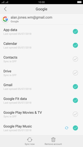 Press the field next to 