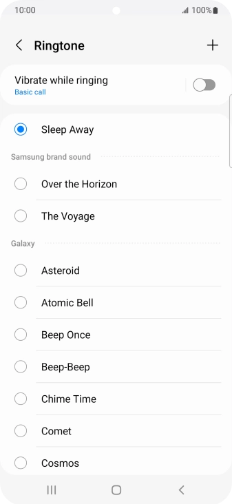 Press the Home key to return to the home screen.