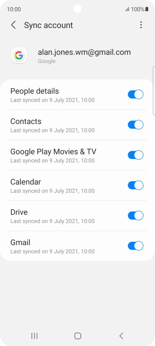 Press the Home key to return to the home screen.
