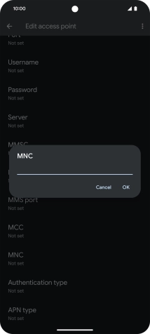 Key in 03 and press OK.