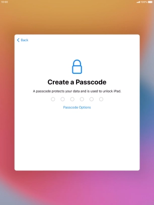 Press Passcode Options.