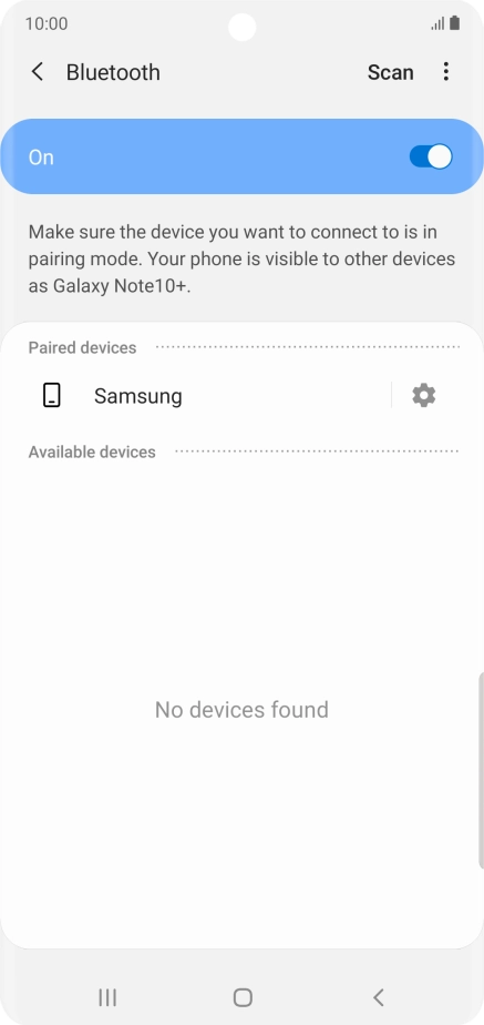 Press the Home key to return to the home screen.