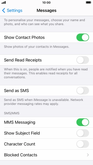 Press the Home key to return to the home screen.