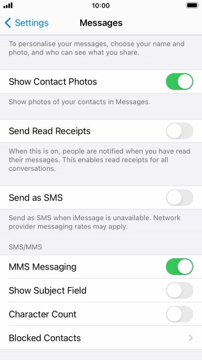 Press the Home key to return to the home screen.