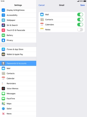 If this screen is displayed, you email account has been recognised and set up automatically. Follow the instructions on the screen to key in more information and finish setting up your tablet.