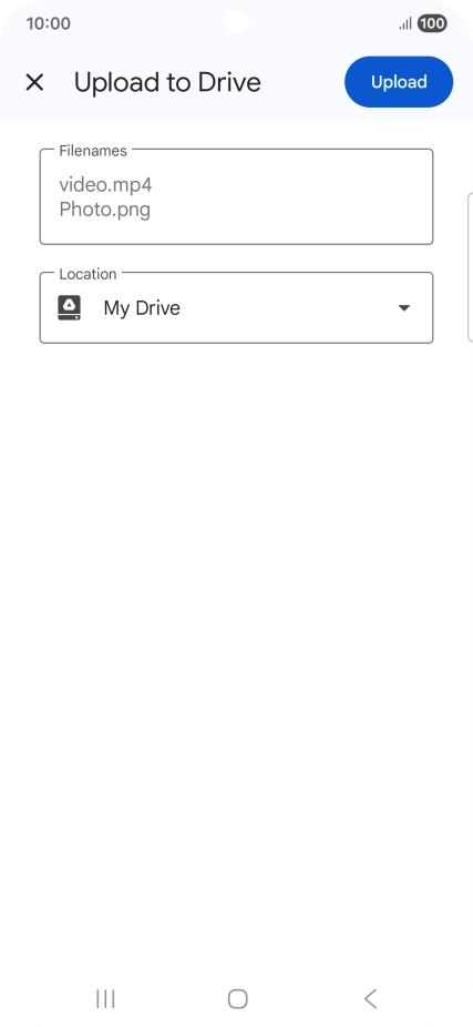 Press the field below 