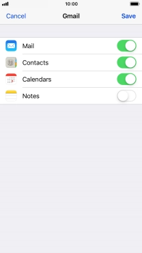 If this screen is displayed, you email account has been recognised and set up automatically. Follow the instructions on the screen to key in more information and finish setting up your phone.