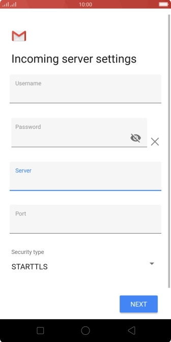Press the field below 