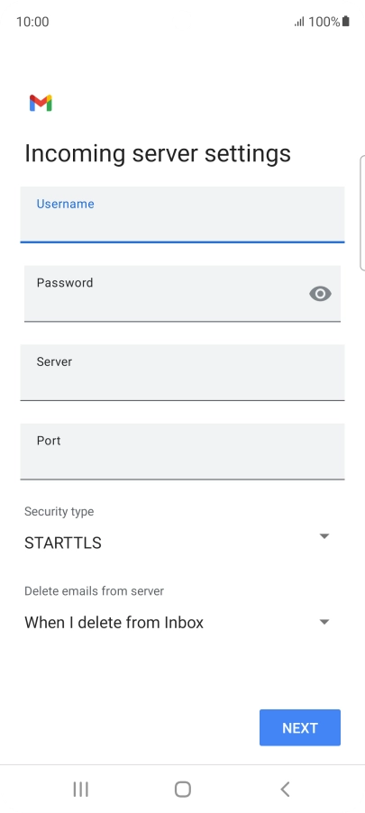 Press the field below 