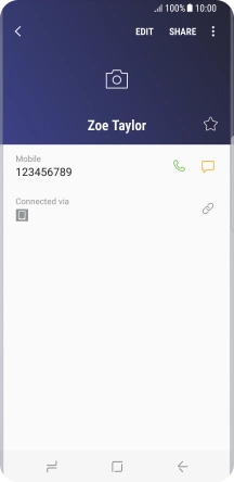 Press the Home key to return to the home screen.
