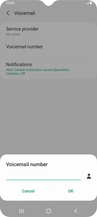 Key in +61414121121 and press OK.