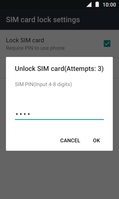 Key in your PIN and press OK.