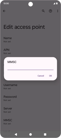 Key in http://pxt.vodafone.net.au/pxtsend and press OK.