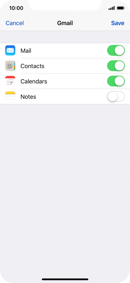 If this screen is displayed, you email account has been recognised and set up automatically. Follow the instructions on the screen to key in more information and finish setting up your phone.