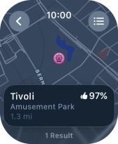 Press the required destination.