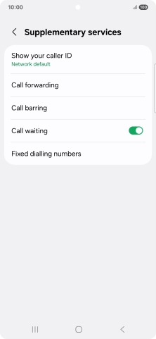 Press Call forwarding.