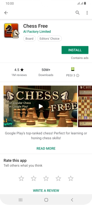 Press INSTALL and follow the instructions on the screen to install the app.