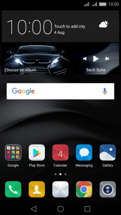 Slide two fingers downwards starting from the top the screen.