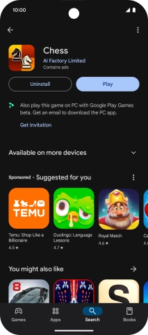 Slide your finger upwards starting from the bottom of the screen to return to the home screen.