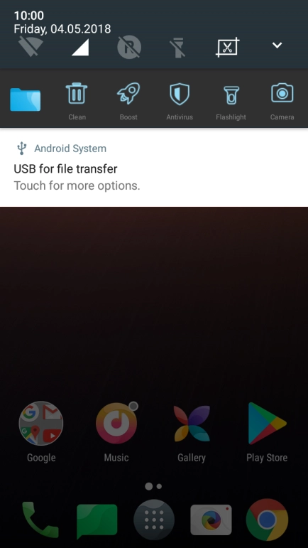 Press Touch for more options..