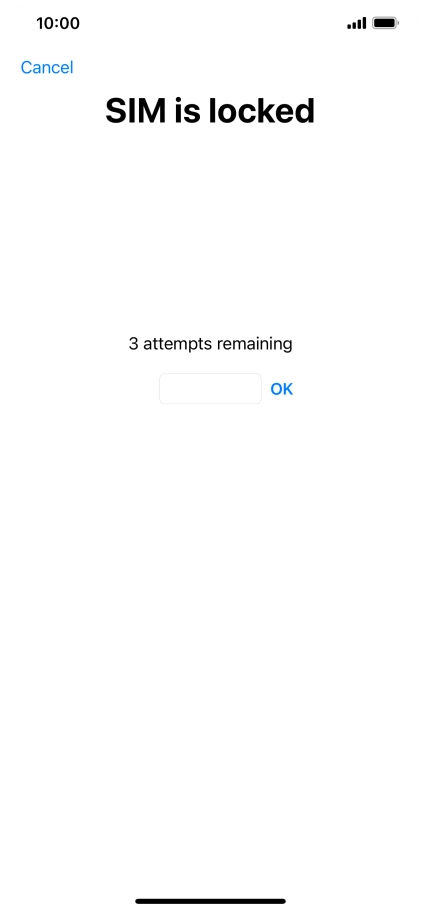 If your SIM is locked, key in your PIN and press OK.