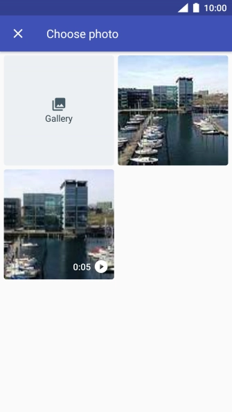 Press the gallery icon.