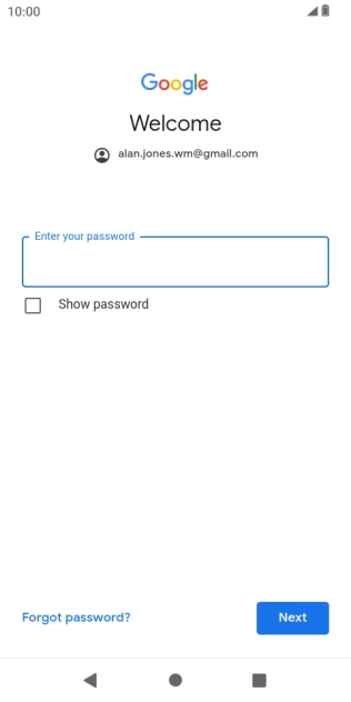 Press the field below 