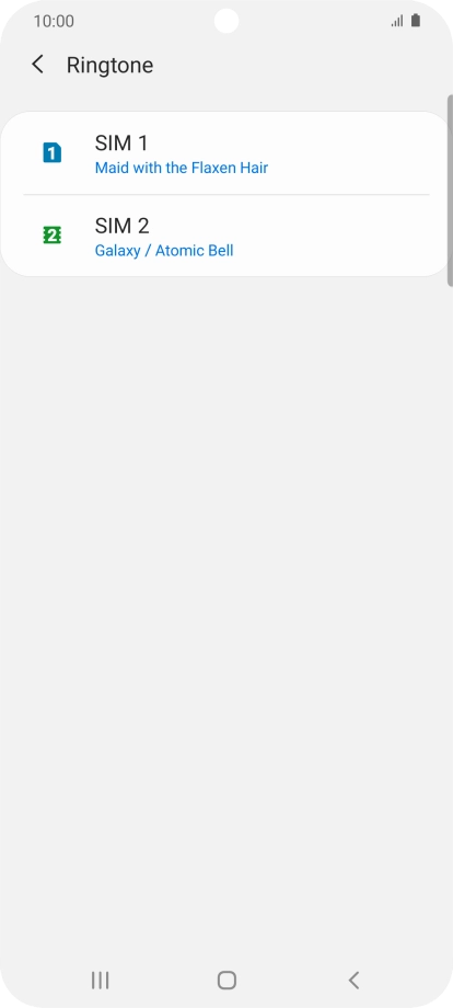 Press the Home key to return to the home screen.