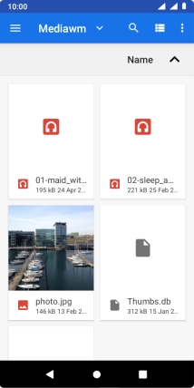 Press the required file.
