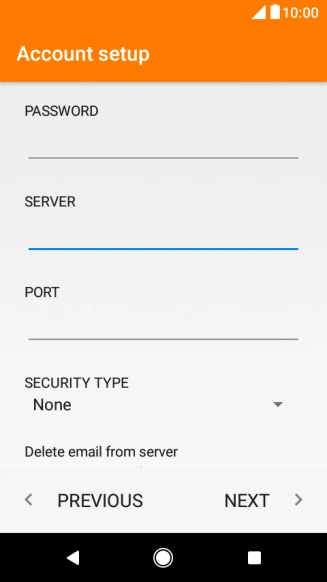 Press the field below 